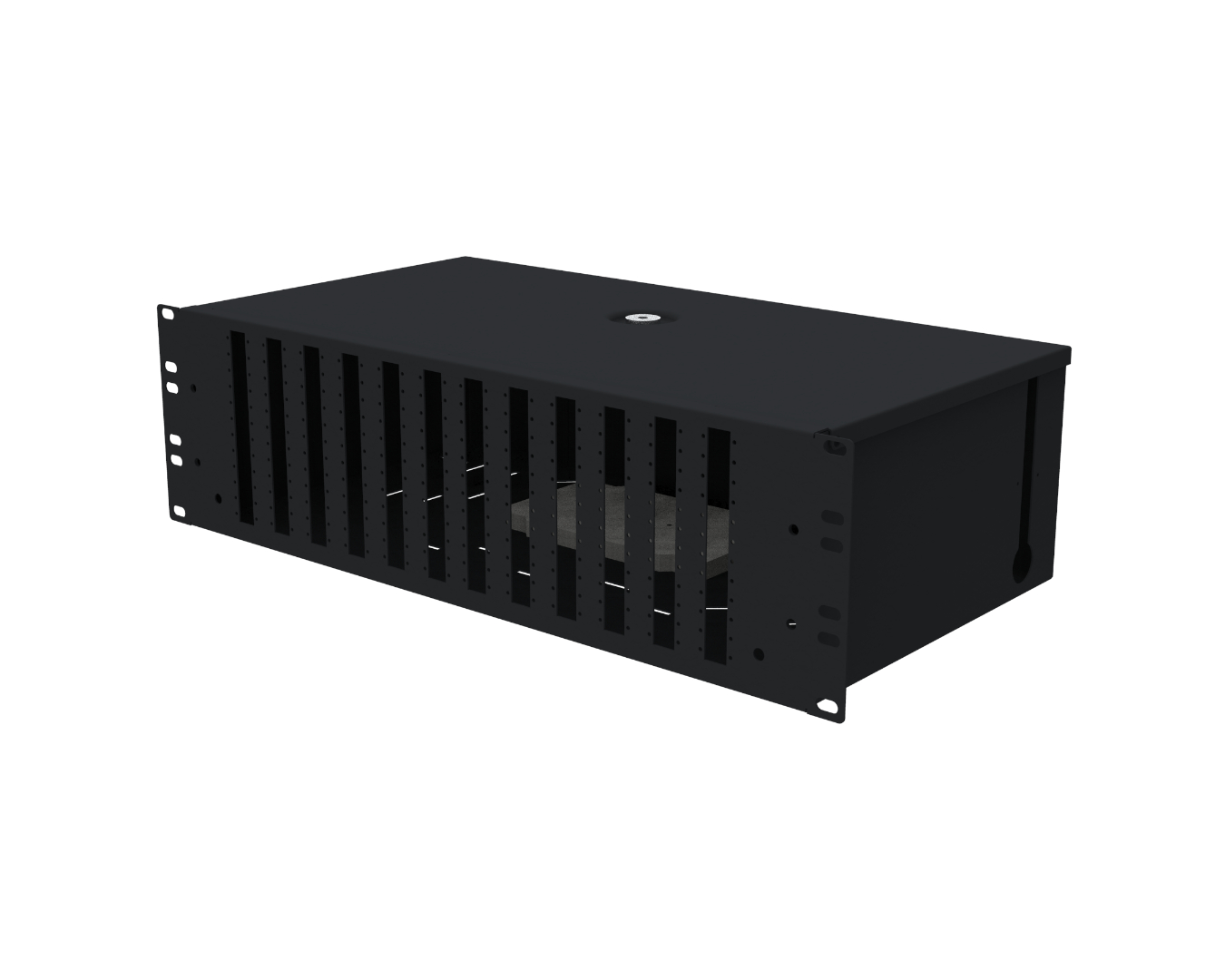Fiber optic patch panels - solid: PSS-19"-240-3U-72-SCD-0K3-S-R9005